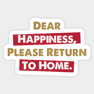 Dear Happiness 4 Sticker